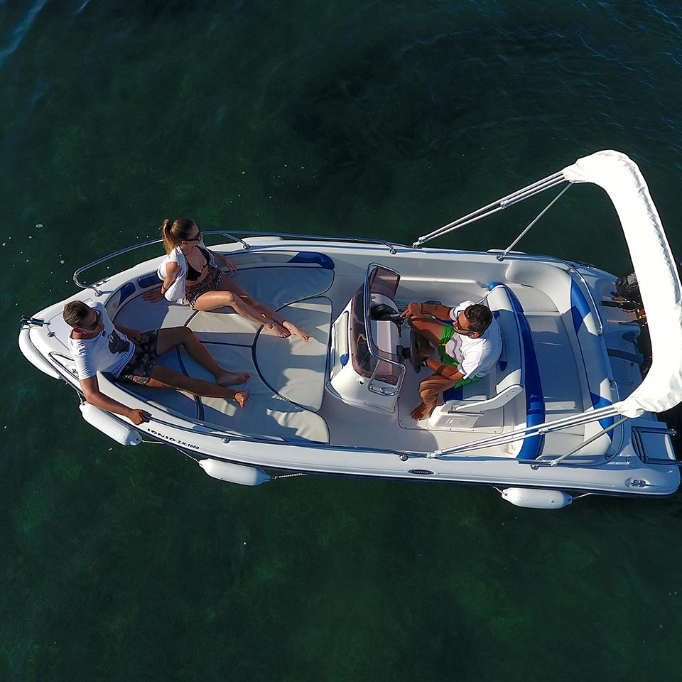 Ionio - 40Hp boat for hire in Corfu - Corfu Boat Hire