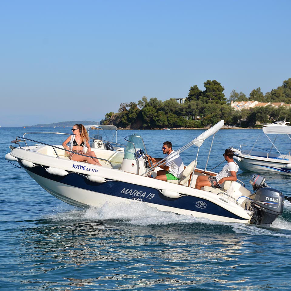 Mystic I - 60Hp Boats for Hire Corfu - Corfu Boat Hire