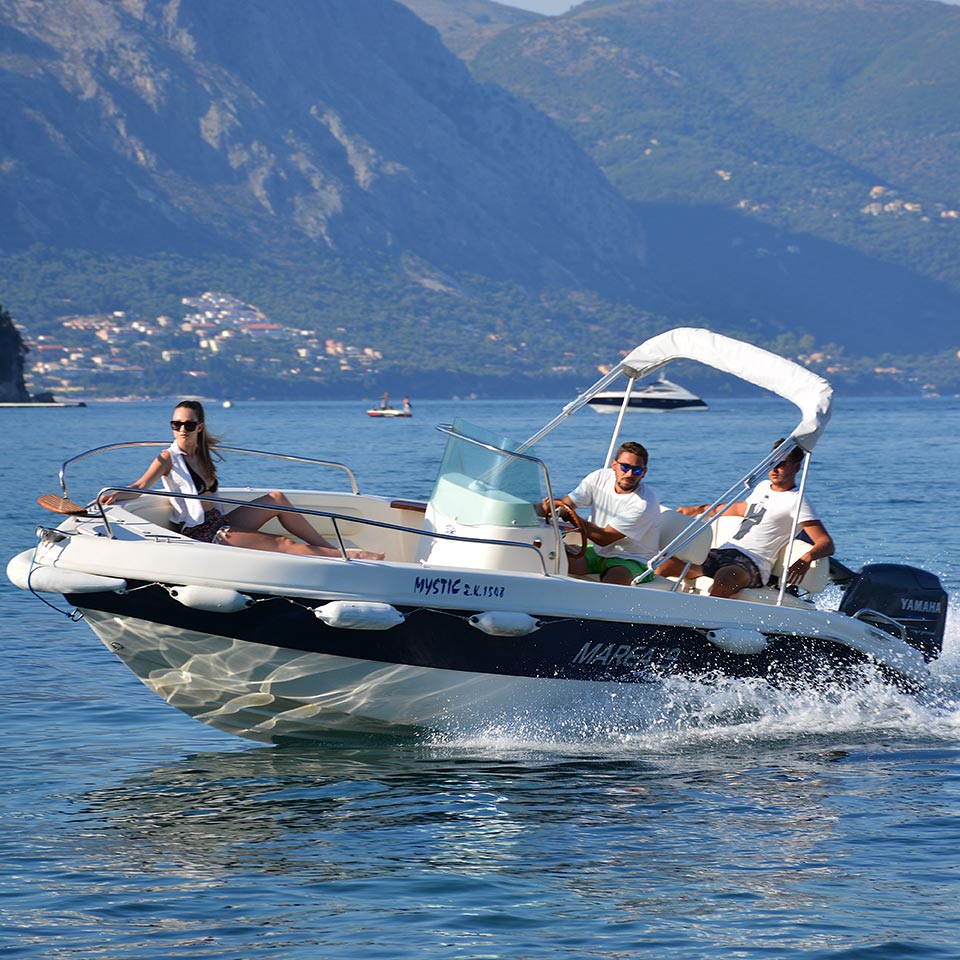 Mystic I - 60Hp Boats for Hire Corfu - Corfu Boat Hire