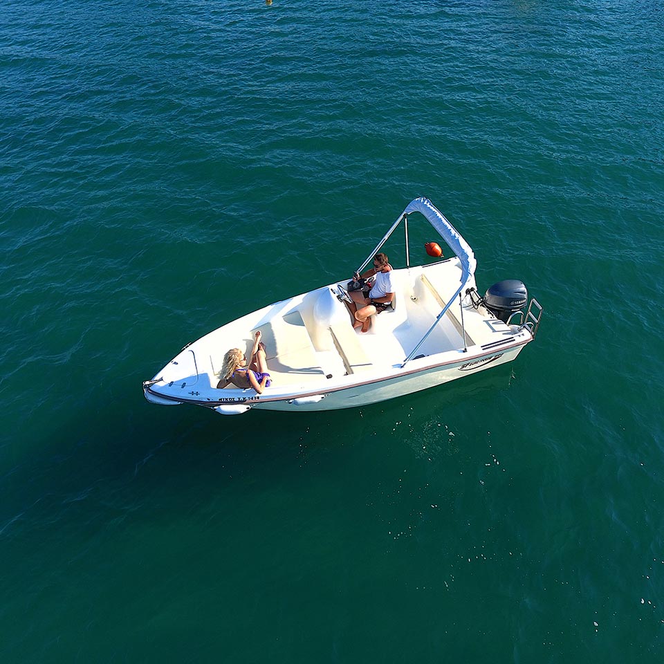 Nikos - 40Hp boat - Corfu Boat Hire